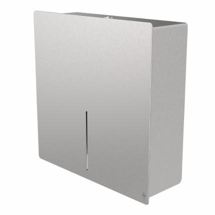 4080-LOKI toalettpappershållare f. 1 jumborulle, rostfritt stål