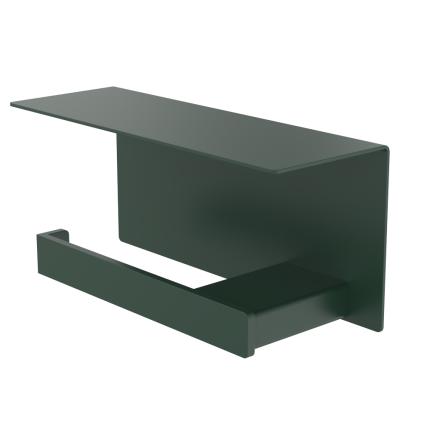 5037-Toalettrullehållare med hylla, valfri RAL classic, vänsterhängt