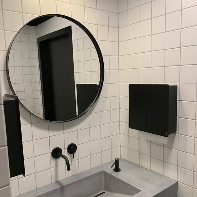 LOKI pappersservettdispenser, svart