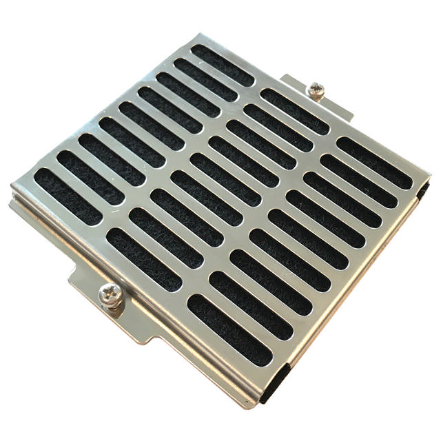 Behållare för kol- och partikelfilter